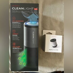 KeySmart CleanLight Air Portable UV Air Purifier | New + Extra HEPA Filter